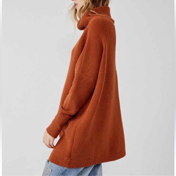NEW Free People Ottoman Sweater Tunic Sweater Rib Knit Oversized sweater - Picture 1 of 5